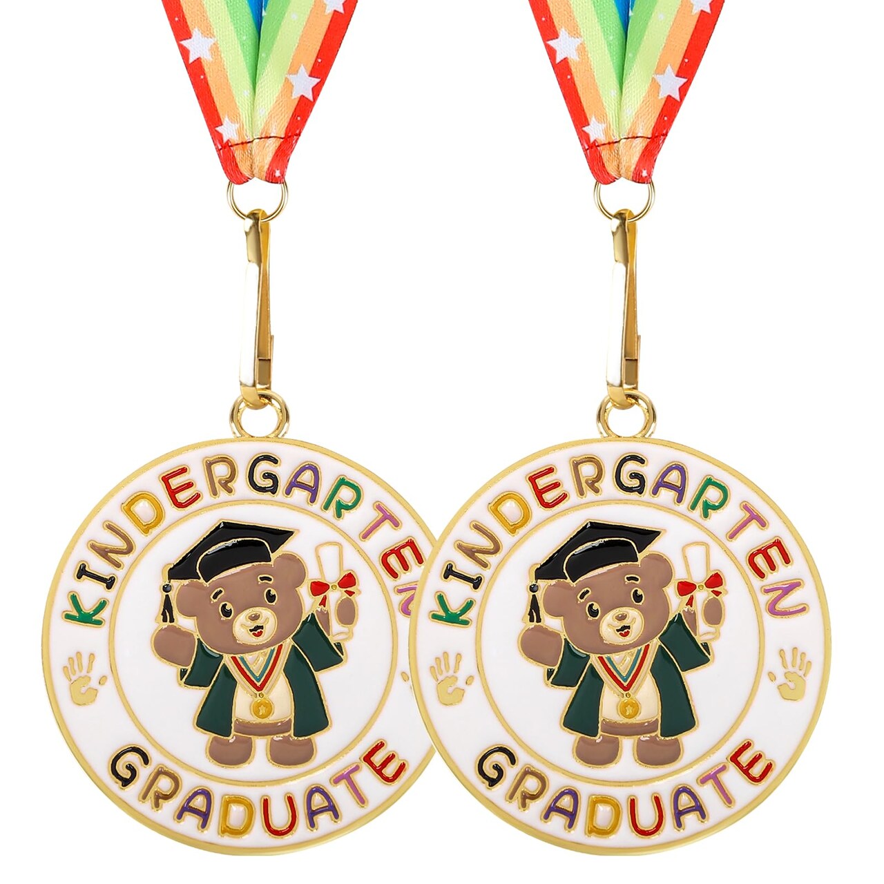 Kindergarten Graduation Medal for Kids Preschool Pre-k Graduation Award Medals with Neck Ribbon for School Student Graduation Party Gifts Favors(Metal, 2 Inch)